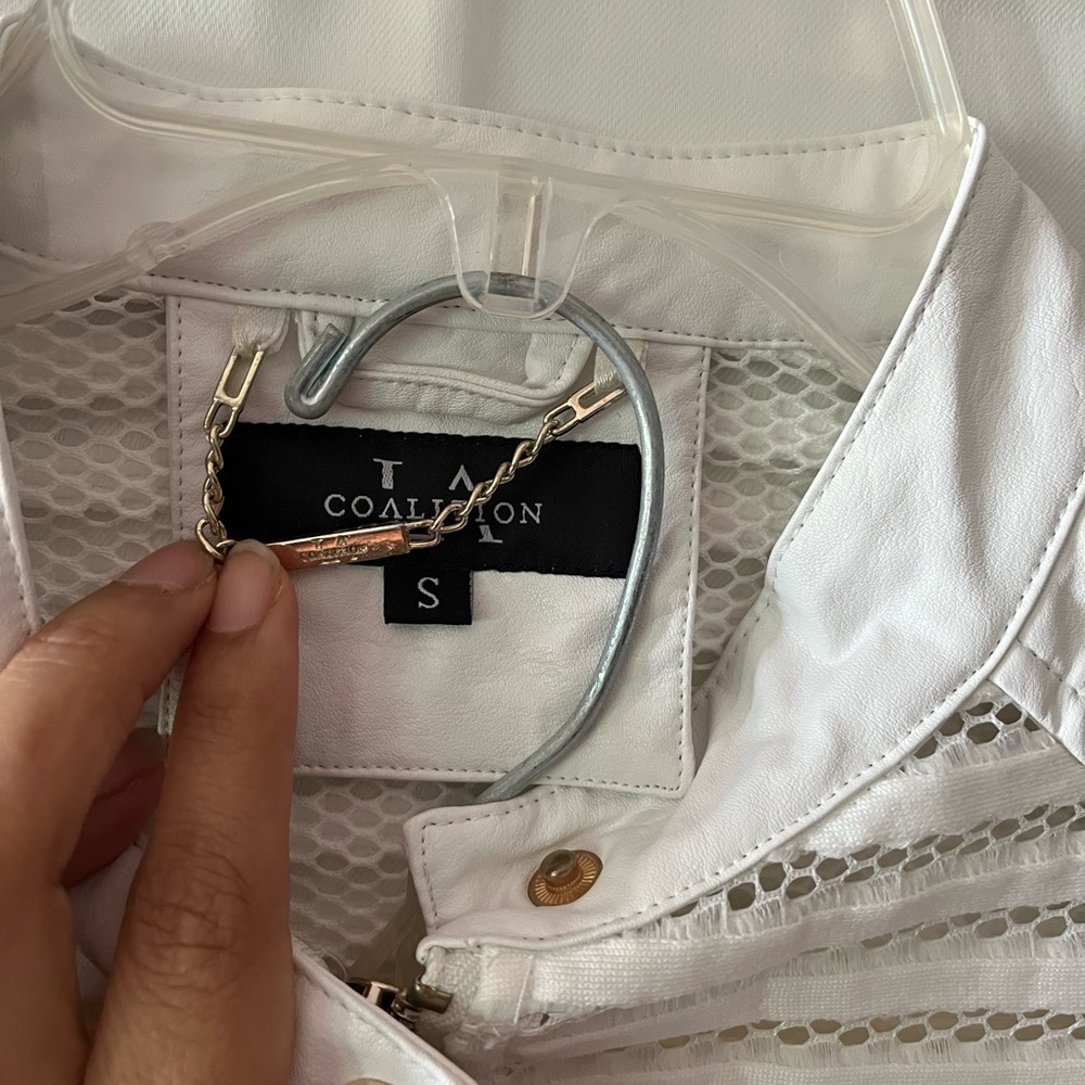 White LA Coalition Jacket size S